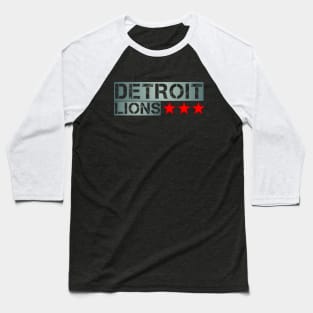 Detroit Lions Baseball T-Shirt